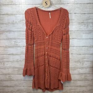 Free People Sedona Crochet Mini Dress